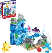 MEGA Pokémon Building Toys Set Aquatic Adventure with 319 Pieces, 2 Poseable ...