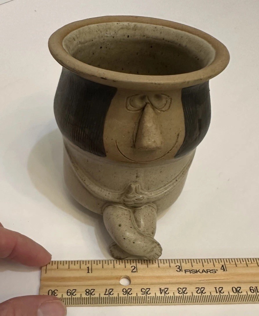 FITZ & FLOYD HUMOROUS STONEWARE PLANTER 1975 VINTAGE SUPER CUTE!