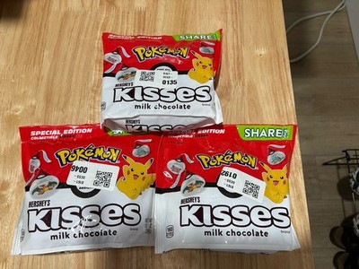 NEW SEALED Pokemon Hershey s Kisses Share Size Pack Lot Of 3! 151 Milk Chocolate