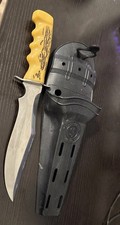 Vintage ScubaPro Diving Diver ITALY Scuba Knife 21563 w/ Sheath Excellent Cond.