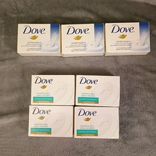 4x Dove Beauty Bar Sensitive Skin 4 oz From 2014 & 3x Dove White Bars From 2024