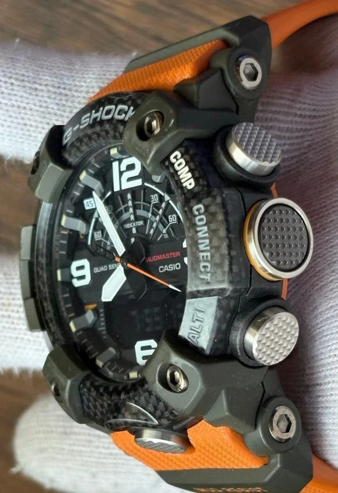 Casio G-SHOCK MUDMASTER GG-B100-1A9JF Black Orange Solar Watch - Image 4 of 4
