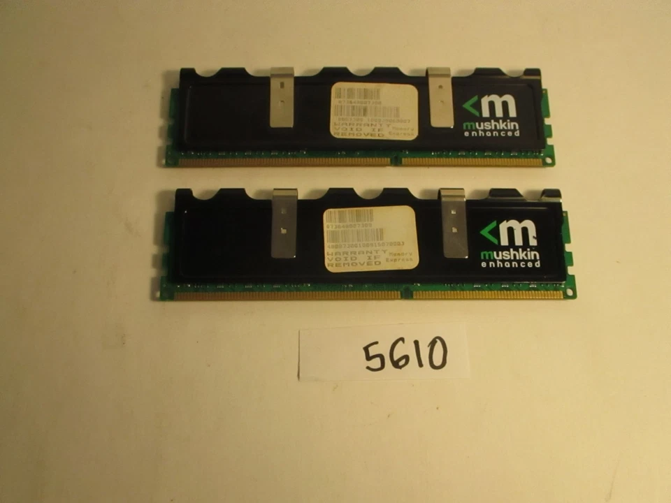 Mushkin Blackline 2x2Gb=4Gb PC3-12800 1600Mhz DDR3 Desktop Memory RAM (5610) - Image 2 of 2