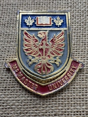 Vintage Mcmaster University Logo Wall Plaque Hamilton, Ontario, Canada**READ