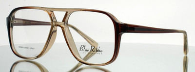 BLUE RIBBON by Marchon BR32 Grey Fade Mens Aviator Eyeglasses 54-14-140 B:46