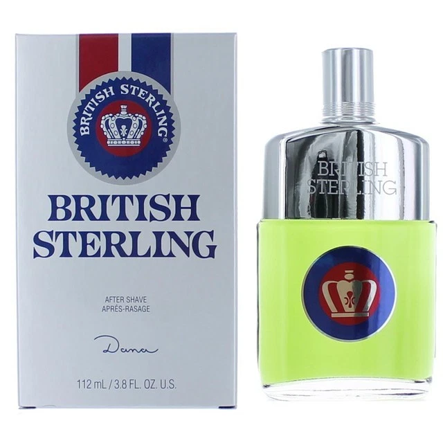 Salpicaduras para después del afeitado Dana British Sterling 3,8 oz para hombre | Fragancia clásica fresca Foto 2 de 4