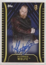 2018 Topps WWE NXT Auto Blue 39/50 Alexander Wolfe #A-AW Auto 0h1