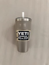 Yeti Rambler 26 oz Straw Cup Sharptail Taupe 