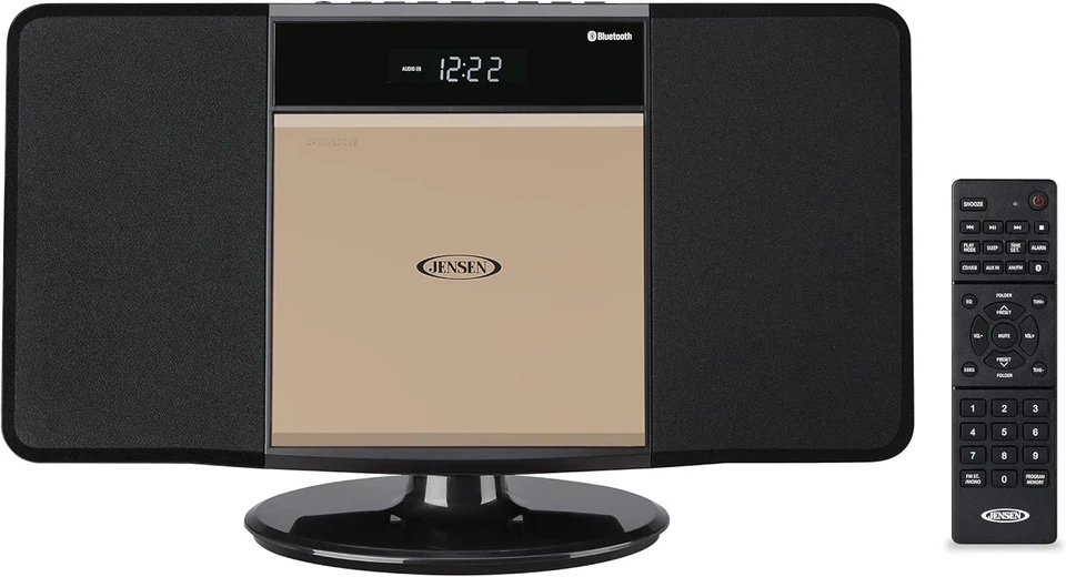 Vertical Loading CD Player & Bluetooth Streaming Music System in Champagne Gold - Image 3 of 4