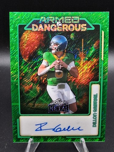 2026 Leaf Metal Armed & Dangerous Space Auto Dillon Gabriel - Prismatic Green /3