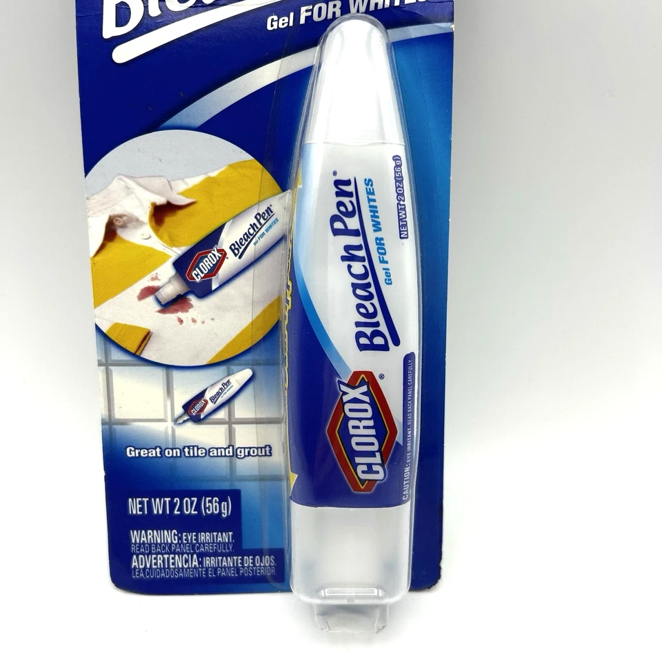 Clorox Bleach Pen Gel For Whites NOS 2010 Dual Tip Applicator Stain Remover 2oz - Image 3 of 4