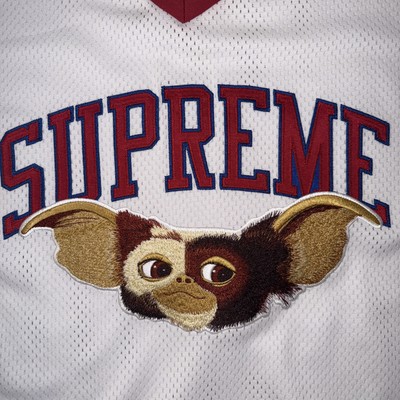 2022 Supreme Gremlins Gizmo Hockey Jersey White Size Small DSM NWT