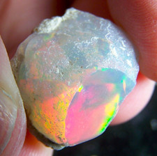 Ethiopian Opal Welo Rough  VIDEO 20.23 CTs AAA FIRE Cutting Grade USA DEALER