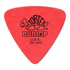 Jim Dunlop Tortex Triangle Pick .50MM - 6 Pack 0.50mm, RED