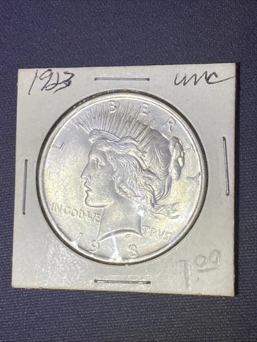 1923 Peace Silver Dollar! uncirculated 90% Silver!!