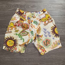 Mens Billionaire Boys Club BBC Light Beam AOP Drawsrting Shorts Sz. L