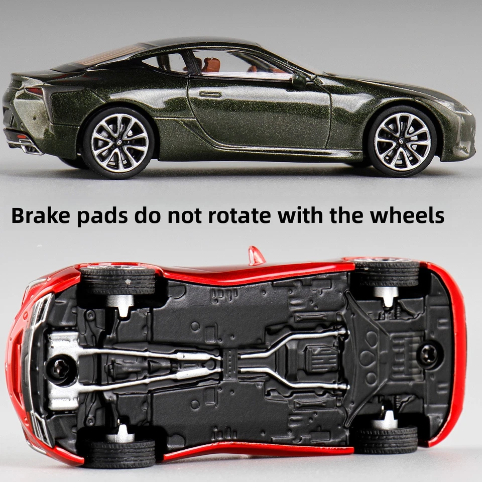 1:64 Lexus LC500h aleación coche modelo coche juguete miniatura coche aleación chasis Foto 4 de 4