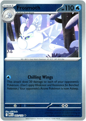 Pokemon - Frosmoth 043/132   - Reverse Holo - Mega Evolution - New