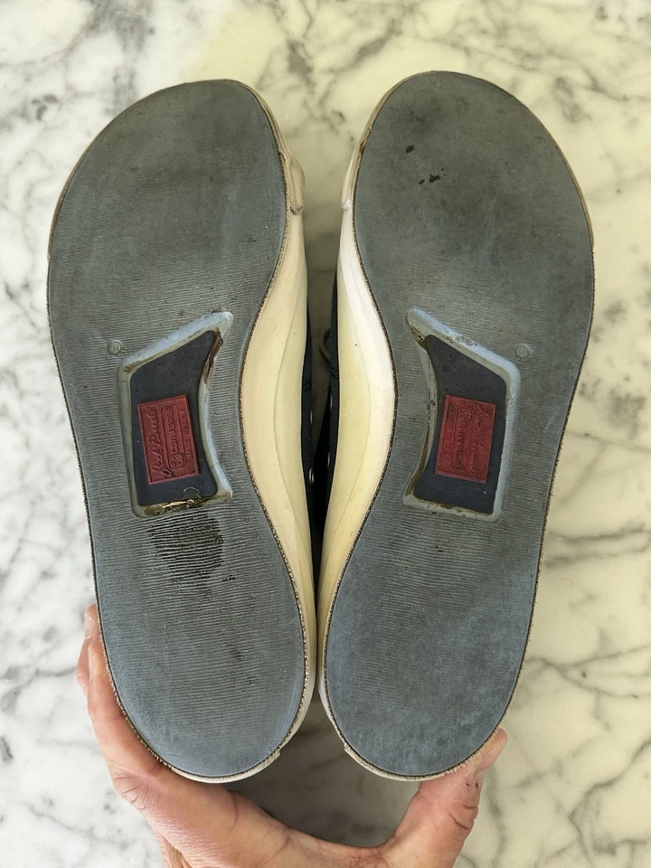 Vintage Converse Jack Purcell White Canvas Sneakers Made in USA Sz 12 - Image 4 of 4