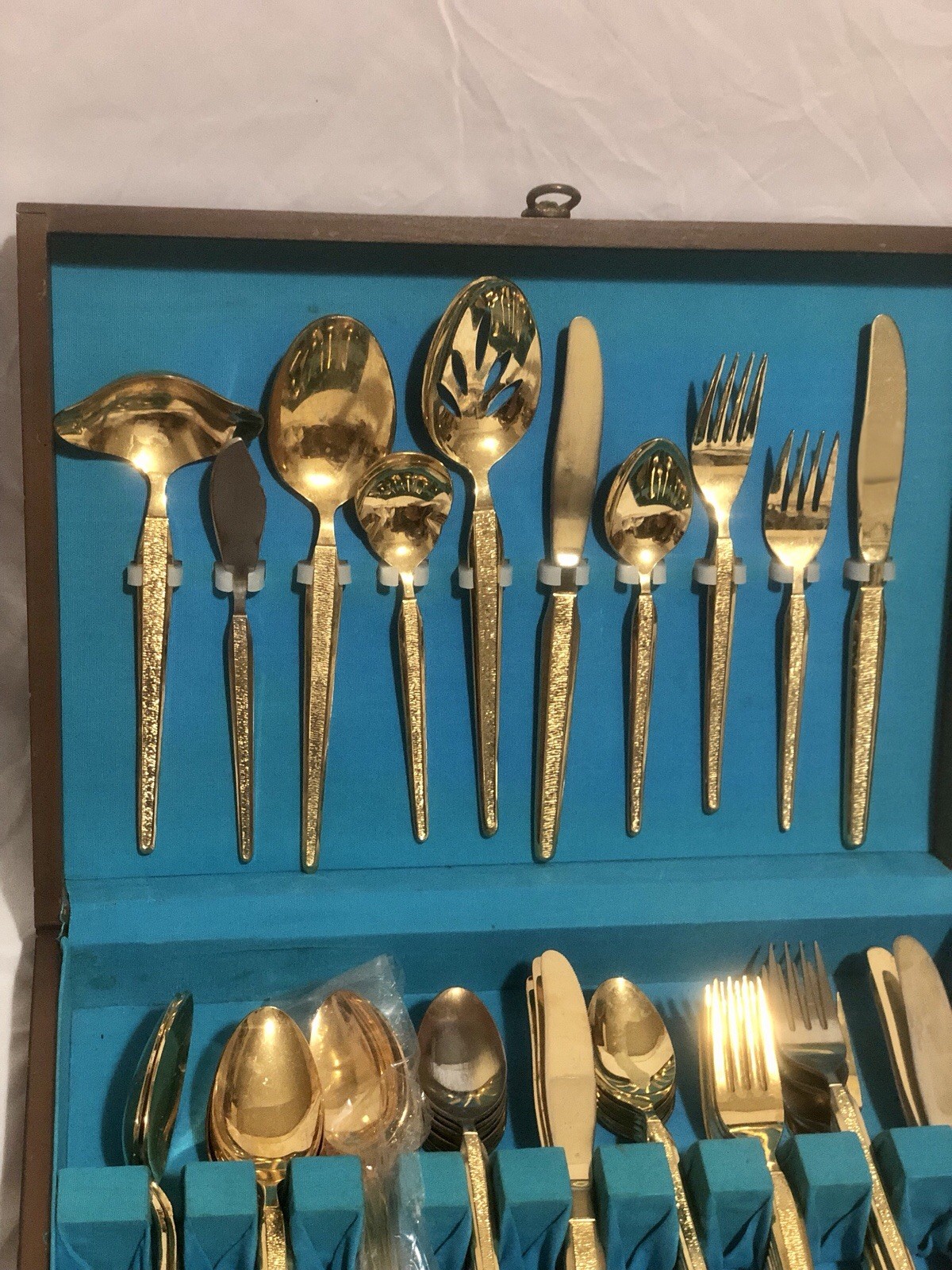 Royalton Antigua Custom 54 Piece Lot Of Gold Electroplate Silverware