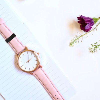 6Pcs Black Watch Strap Loop Silicone Watch Band Holder Easy Installation