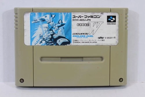 Shin Kidou Senki Gundam Wing W SFC Nintendo Super Famicom SNES JP Japan WORKING
