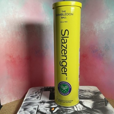 Slazenger Tennis Ball, Official Wimbledon Ball, ITF Approved, Metal tin (4 Ba...