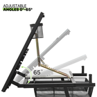 61" Drawing Drafting Table Adjustable Wooden Tabletop Craft Work Station w/Stool