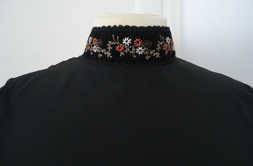 FASHION UNION BLACK BLOUSE TOP SIZE 6 NEW - Picture 2 of 5