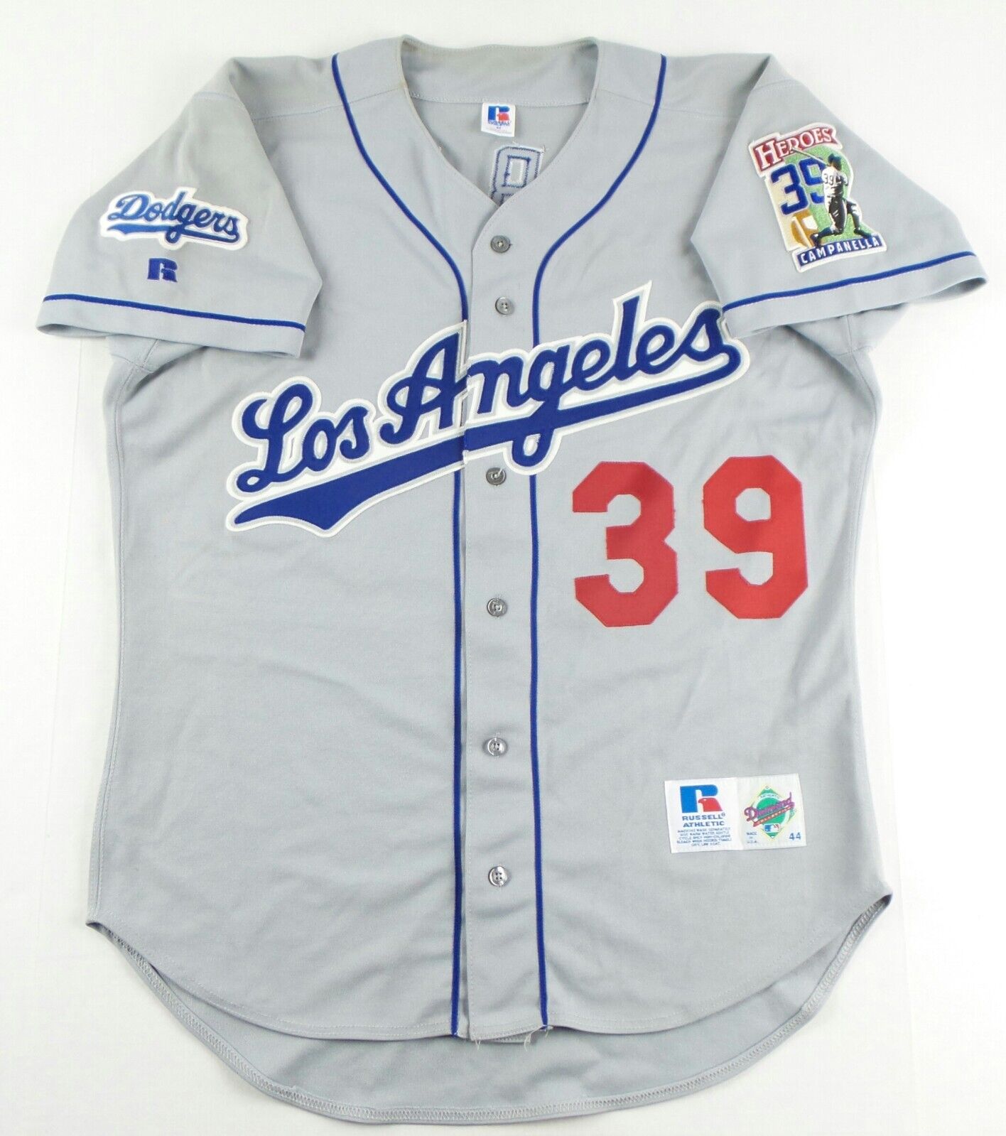 Vintage Russell Athletic Los Angeles Dodgers Gibbs Baseball Jersey Size  Men's 44