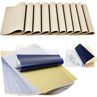 Tattoo Practice Skin with Transfer Paper, 30PCS Tattoo Fake Skin and Tattoo T...