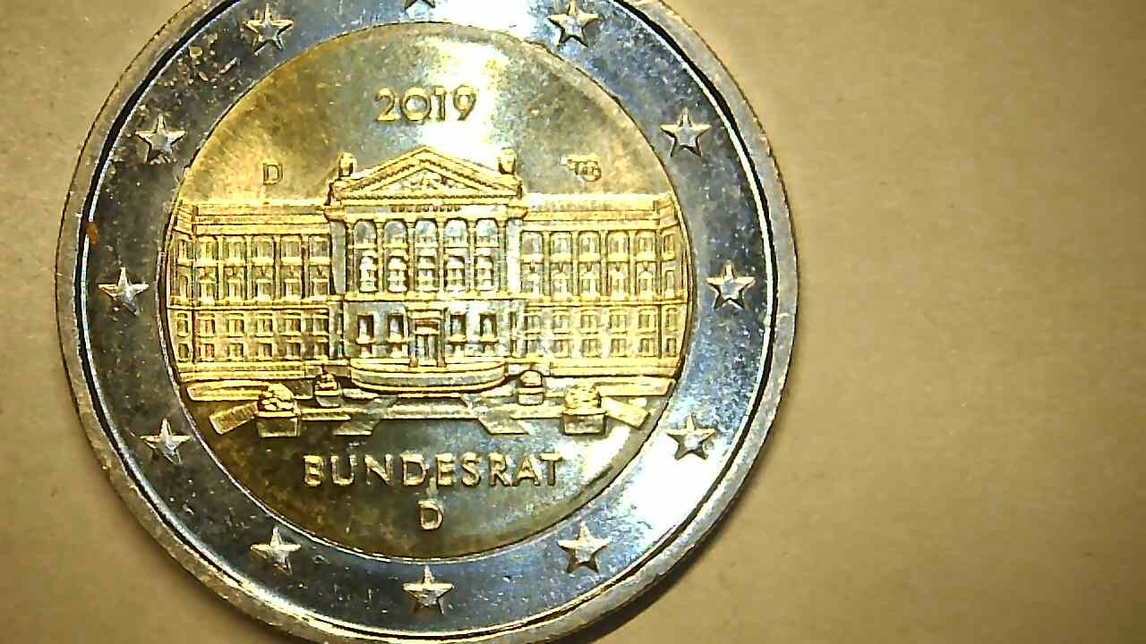 2 Euro Münze Fehlprägung Bundesrat 2019 D eBay