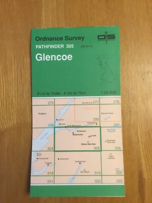1978 Ordnance Survey Pathfinder Map 305 NN 05/15 Glencoe (incl Ballachulish )