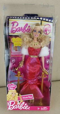 Mattel 2010 Barbie I Can Be A Movie Star w/ Trophy PKG