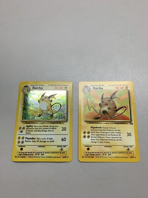Raichu 14 Base Set ライチュウ ☆ Holofoil RAICHU - 14/102 - Base