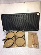 New Open Box Black Griddle 6 pc Breakfast Set #19024