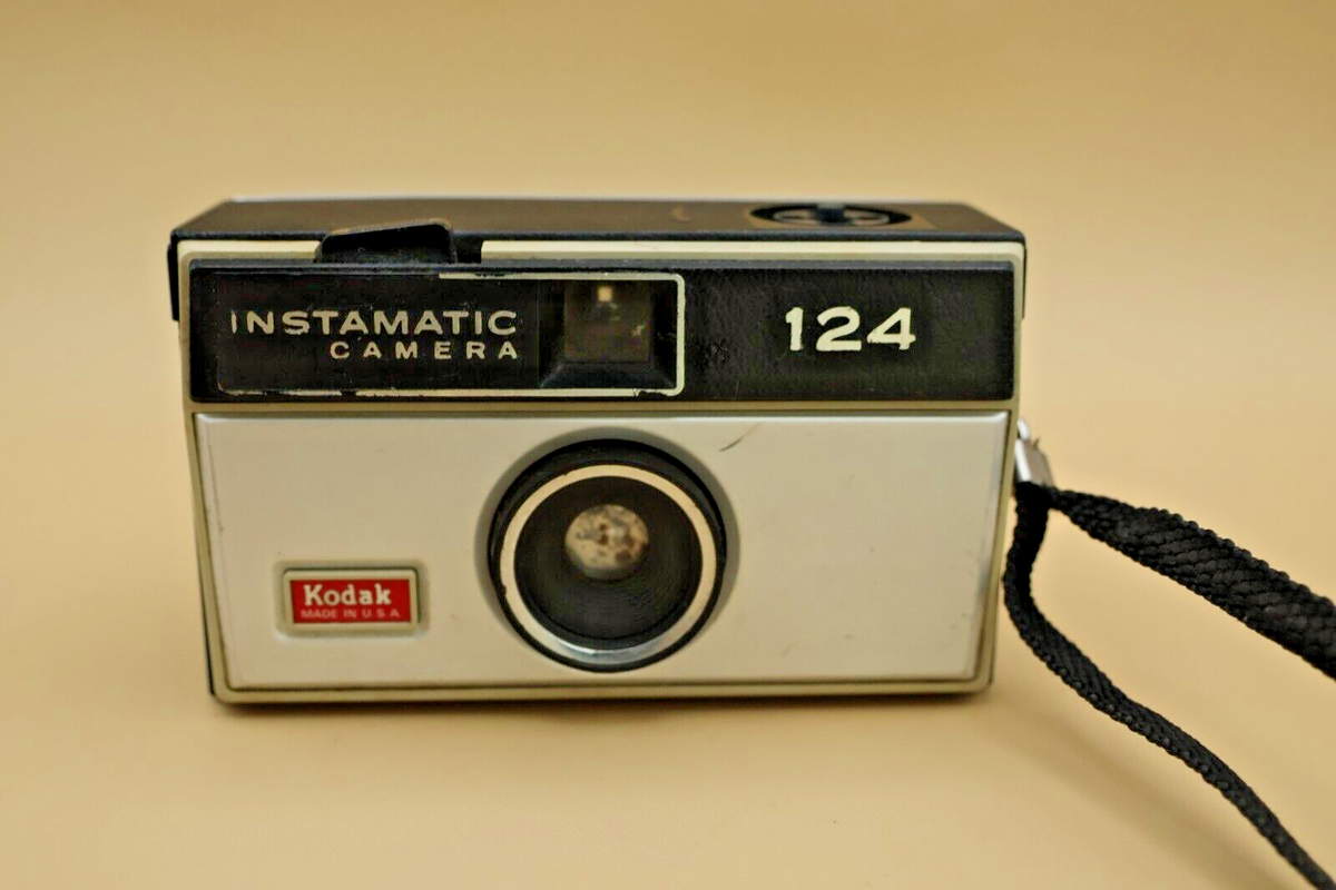 Vintage 1960's KODAK Instamatic 124 Film Photography Camera, Made
