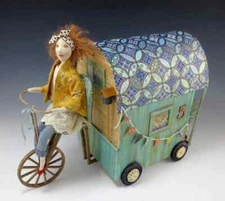 Cloth Art Doll CD Pattern Class Tutorial "Living the Dream" by Cindee Moyer