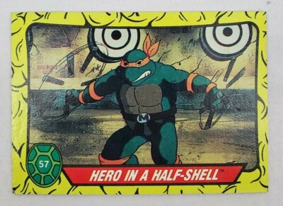 TMNT ~ Teenage Mutant Ninja Turtles - HERO IN A HALF-SHELL  #57 - TOPPS 1989