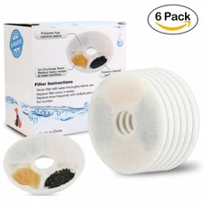 6 Pack Pet Fountain Filters for Catit Design Catit Senses Catit Flower Fountain 