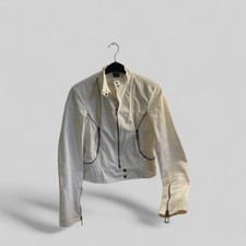 VERSACE White Jacket. Size Small to Large, customisable with the zippers.