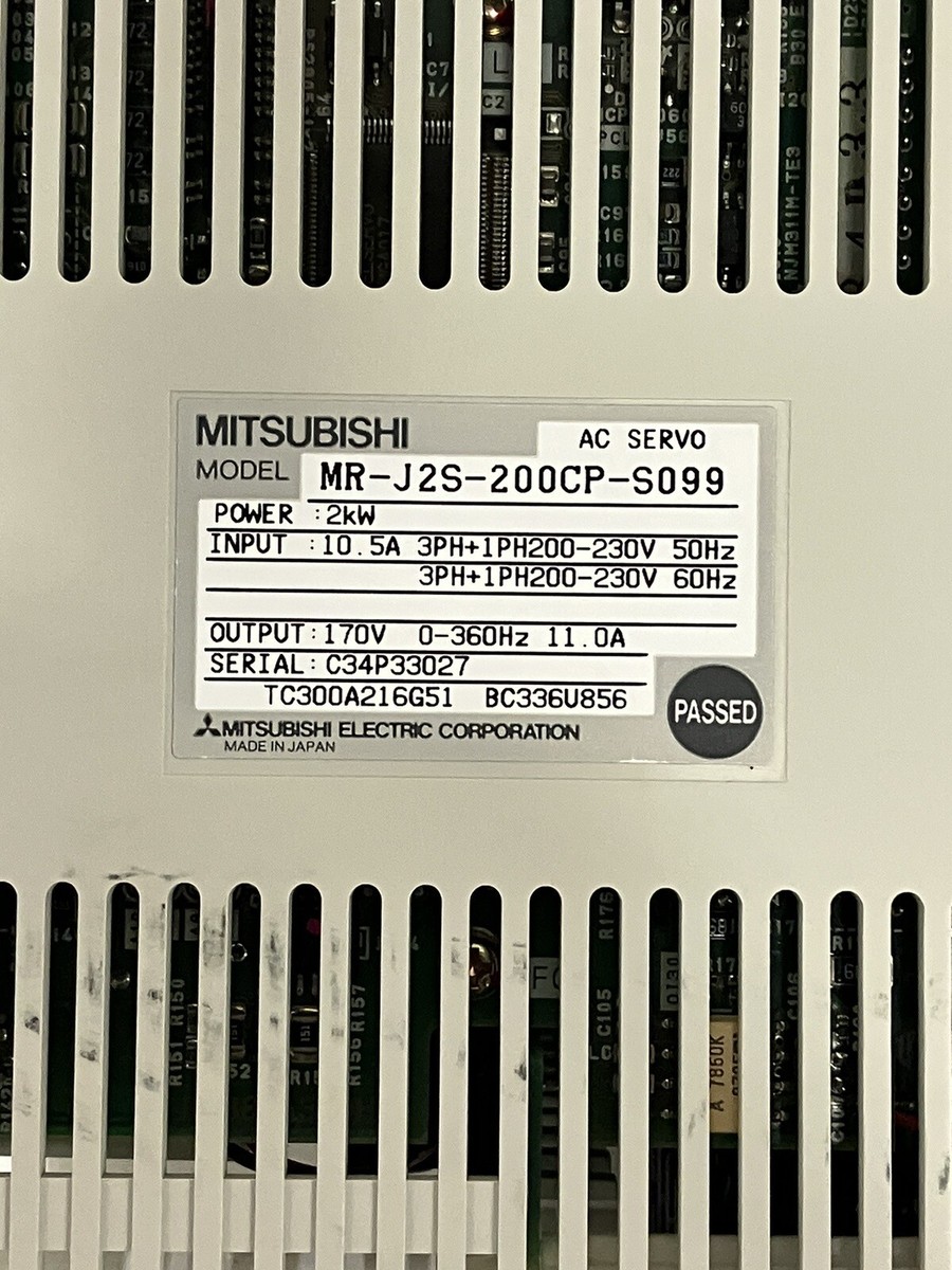 MITSUBISHI MR-J2S-200CP-S099 Servo Drive | eBay MITSUBISHI MR-J2S-200CP-S099 Servo Drive | eBay