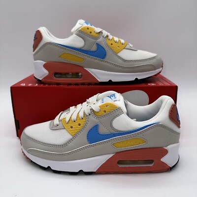Nike Women's Air Max 90 Size 6 (DJ9991 100) Running Trainer Sneaker Sports White