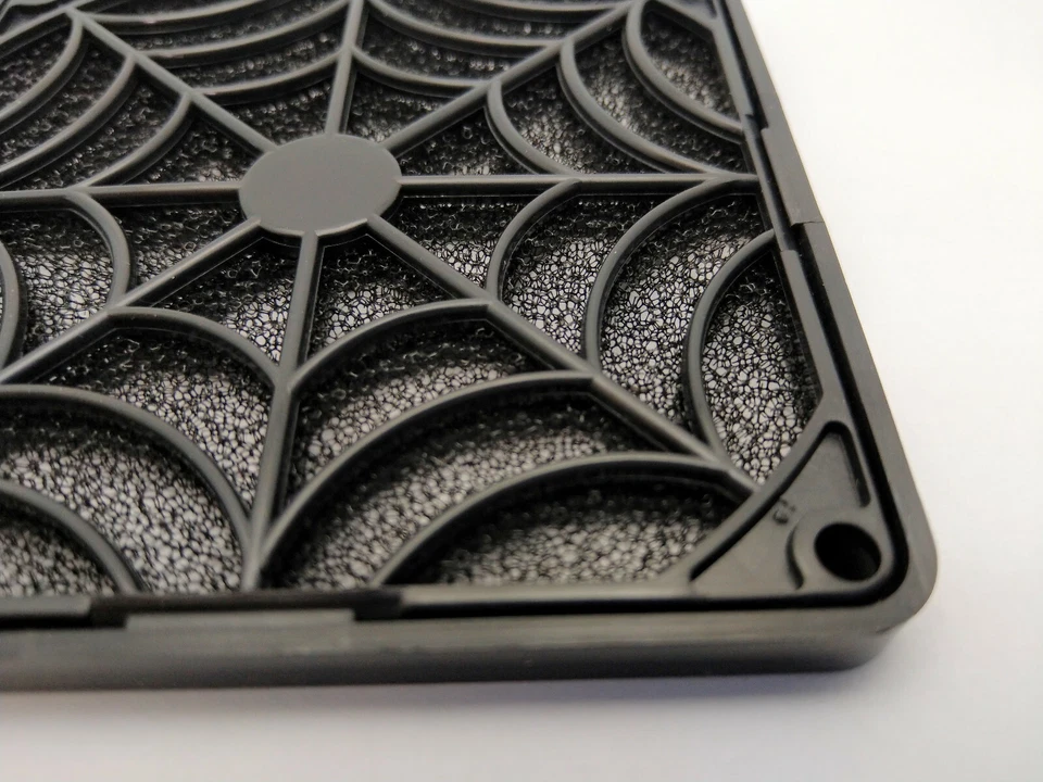 LOT 2-Pack: NEW Black Plastic Filter/ Guard for 92mm/ 90mm PC Case Cooling Fan - Image 4 of 4