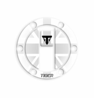 labelbike - Adesivo 3D Moto Tappo Serbatoio Protezione e Decorazione in Resina compatibile Triumph Tiger 800 Sport 2025 - Colore Ocra - Cosmic Yellow