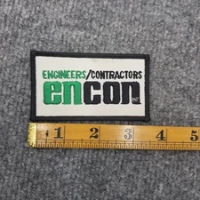 Vintage Encon Patch Engineers Contractors Work Uniform