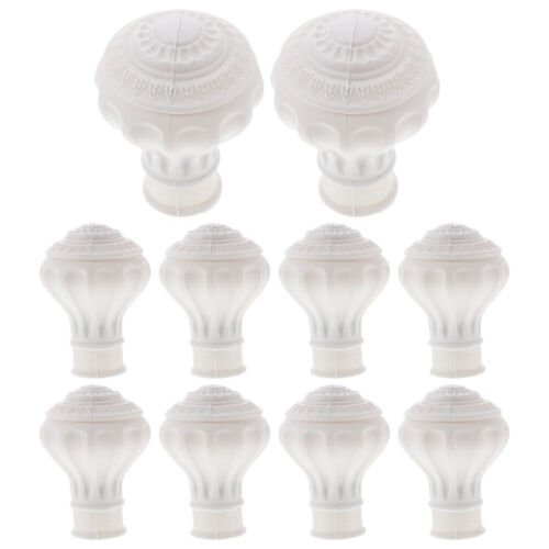 12pcs Curtain Pole Finials Window Curtain Rod Ends Curtain Rod Caps Finials for