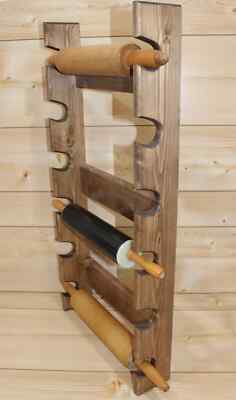 Rolling Pin Rack - Rolling Pin Rack for 6 - Rolling Pin Holder - Wall Mount Rack