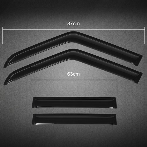 For 84-01 Jeep Cherokee Window Visor Rain Vent Shade Guard Deflector -Wholesale - Picture 3 of 16
