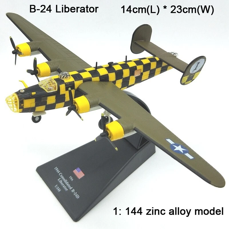 1:144 Scale Alloy Military Model B-24D Liberator Bomber Aircraft Model Plane Toy - Image 2 of 4